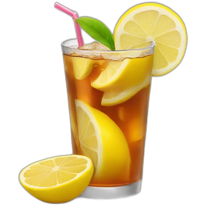 Lemon iced tea emoji