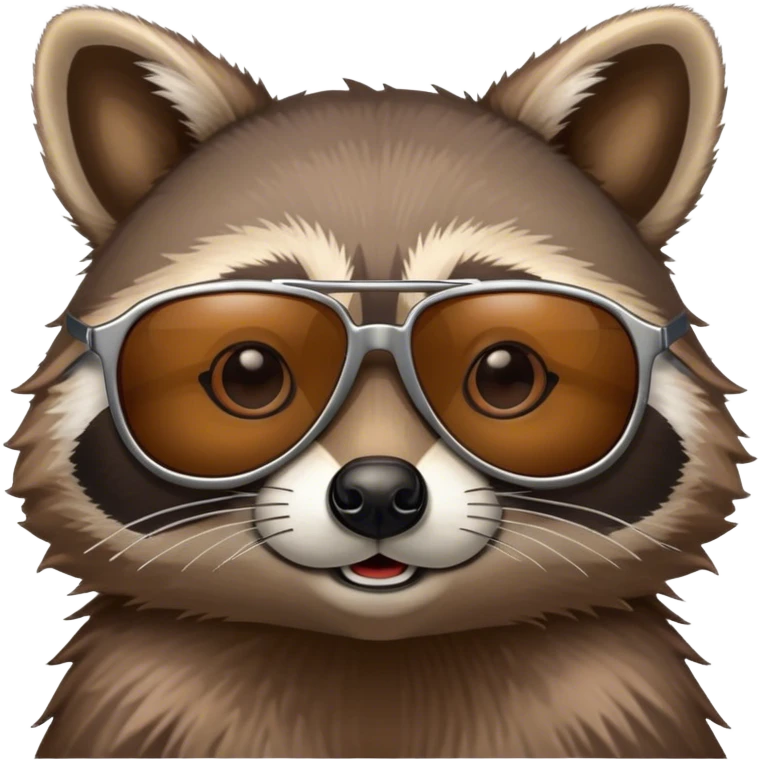 Racoon with sunglasses  emoji