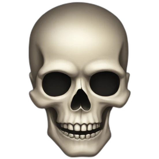 skull-poker-face emoji