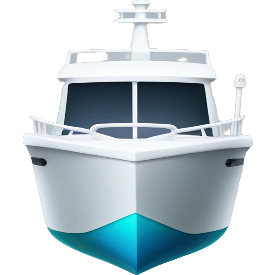 electric and sustainable boat emoji