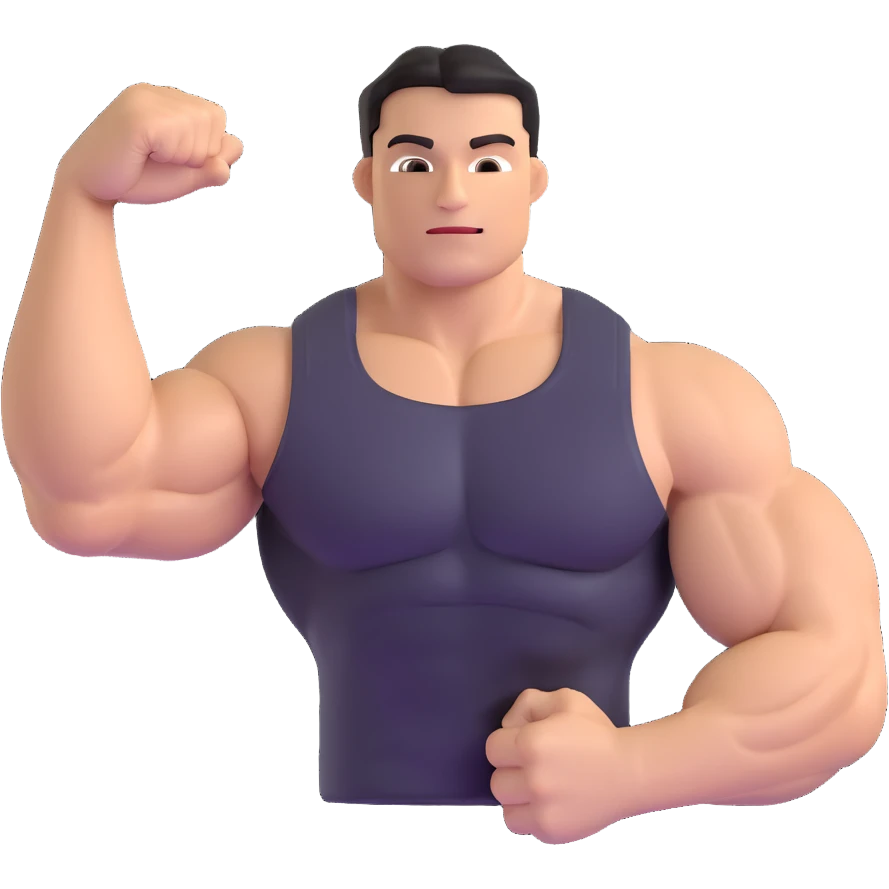 flexing muscle arm emoji
