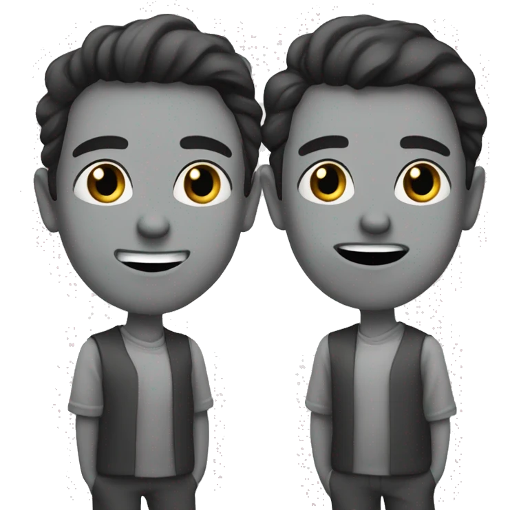 two axex colide by side by side emoji