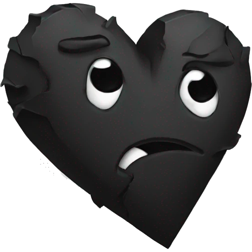 Black broken heart emoji