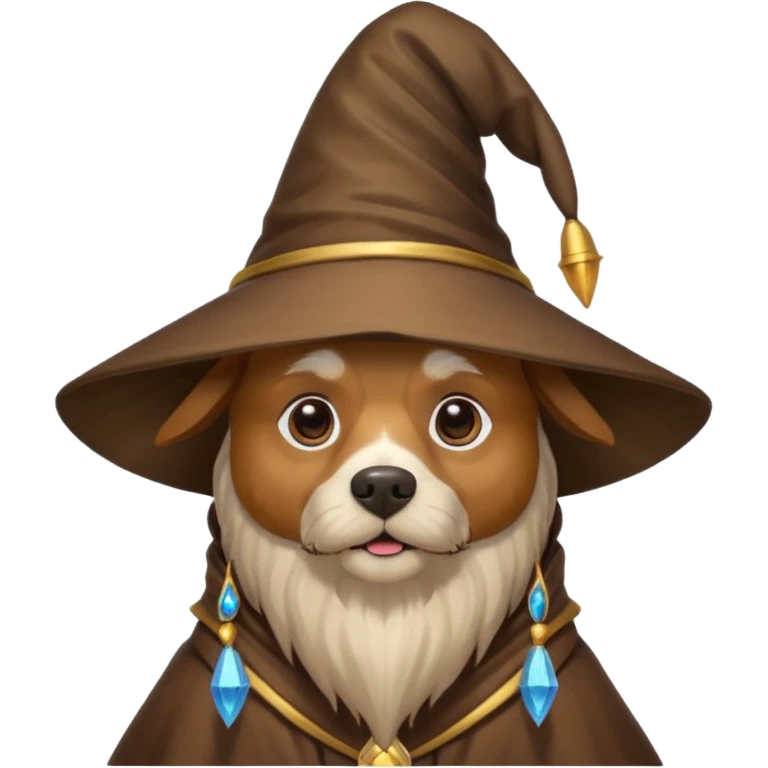 Dog wizard emoji