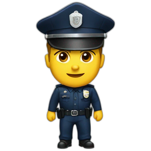 La roca policia emoji