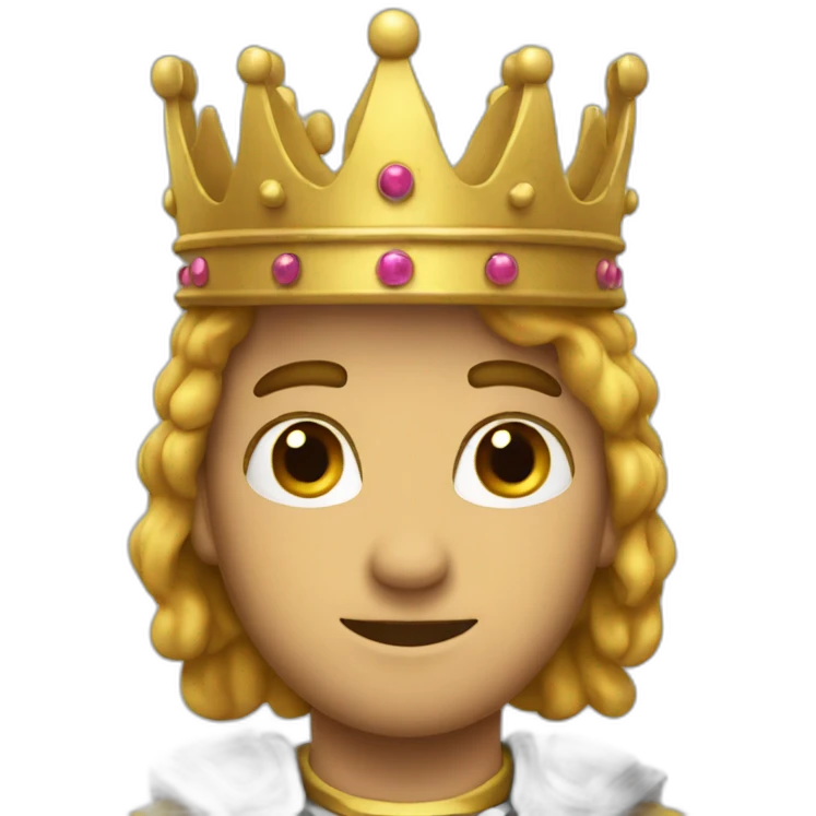 La Knight with crown on head emoji