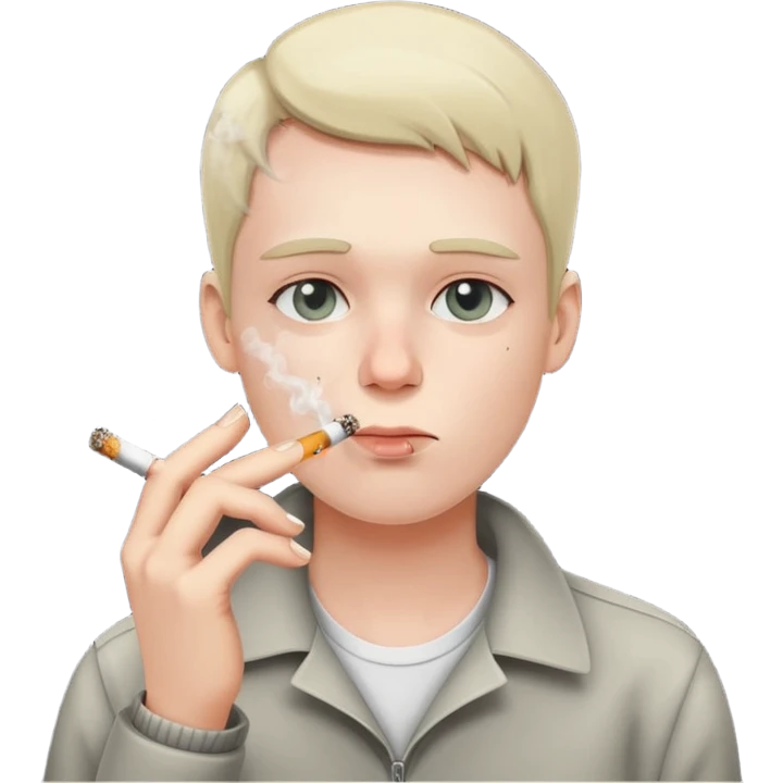 A shit with cigarette  emoji