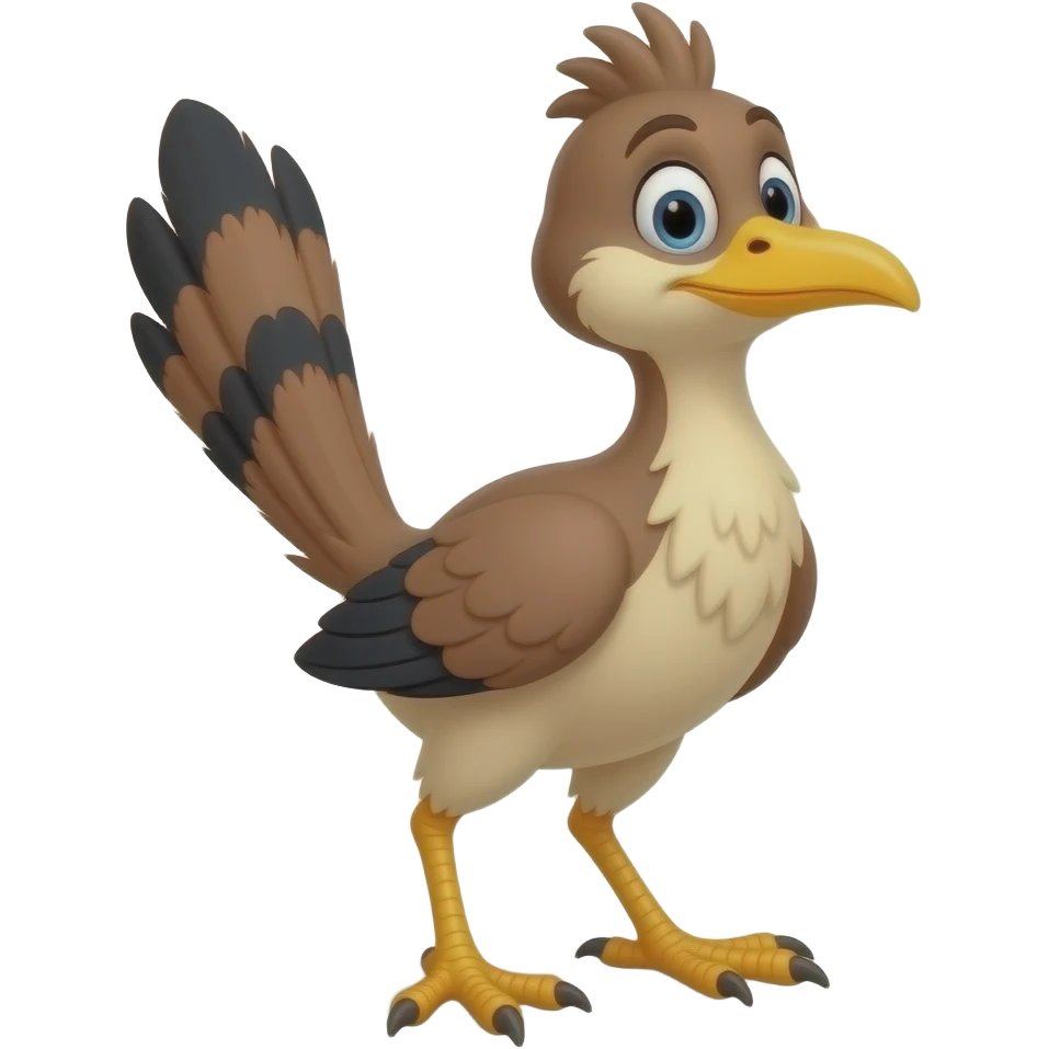 Animated roadrunner emoji