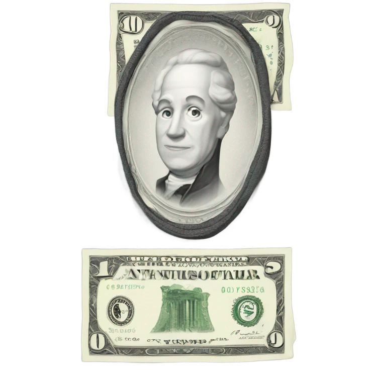 white dollar emoji