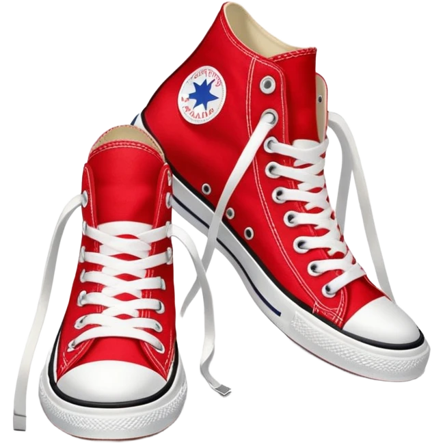 Red Converse emoji