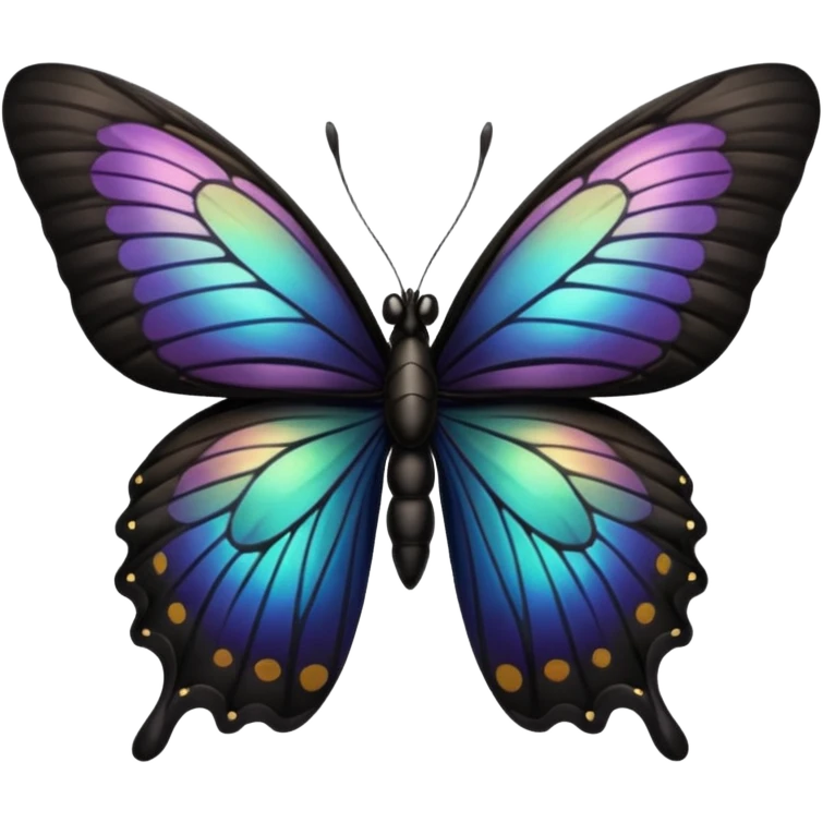 Black butterfly emoji
