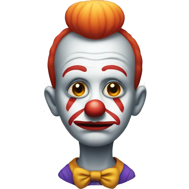 Sad clown emoji