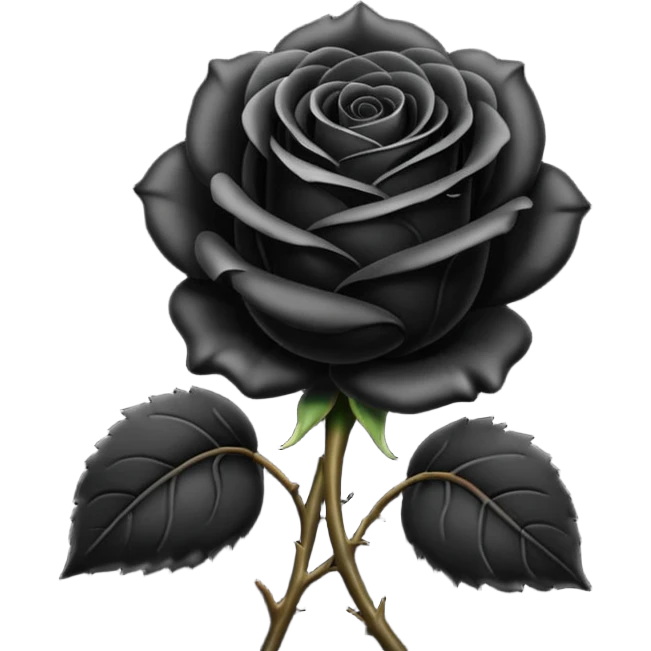 black rose emoji
