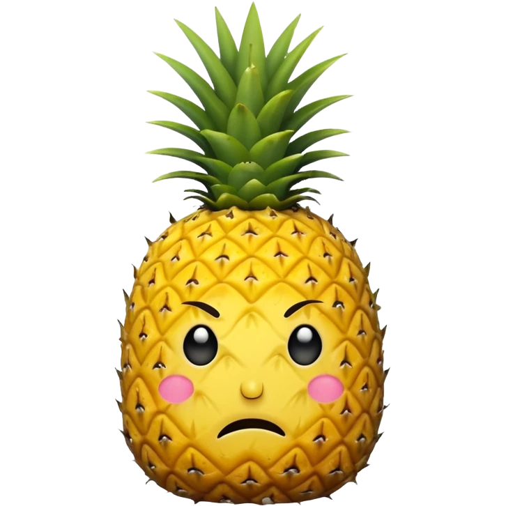 sad pineapple emoji