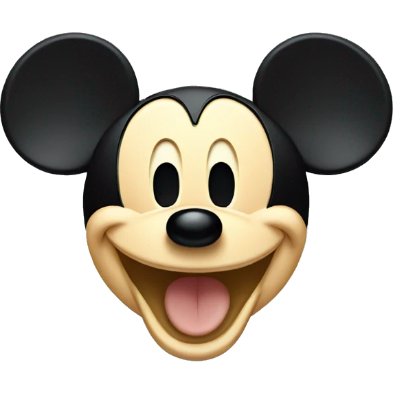 mickey mouse laughing emoji