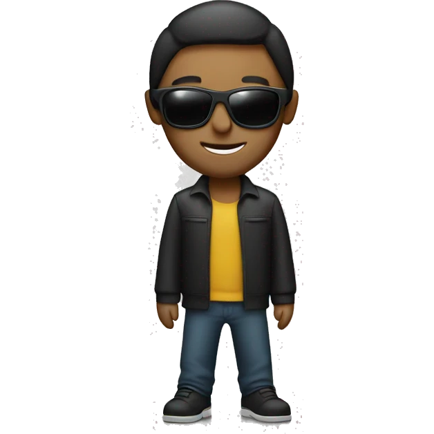 Rober with sunglasses and dress  emoji