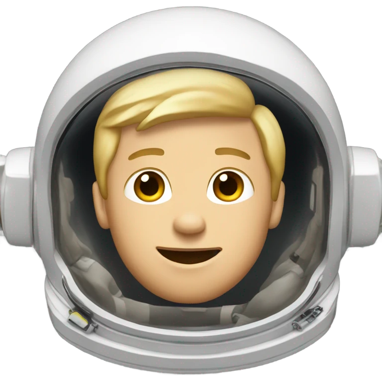 blonde guy flying in space  emoji