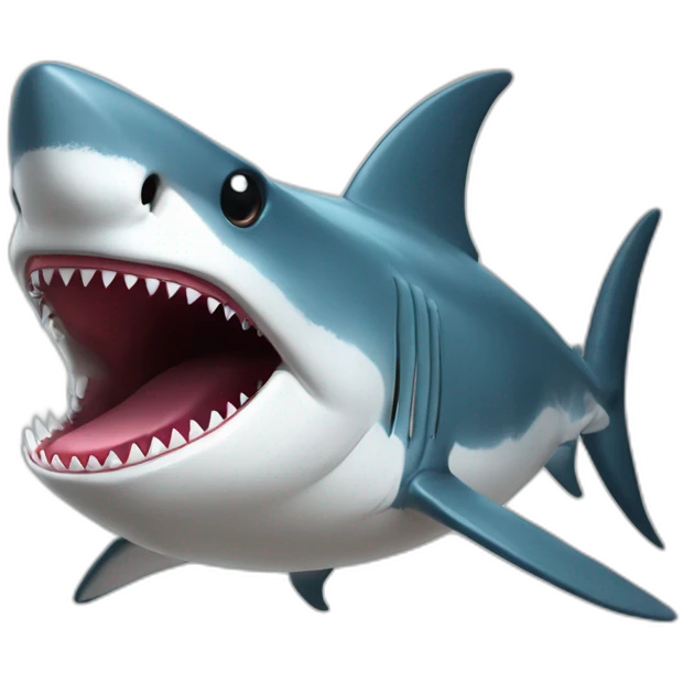 Requin drôle emoji