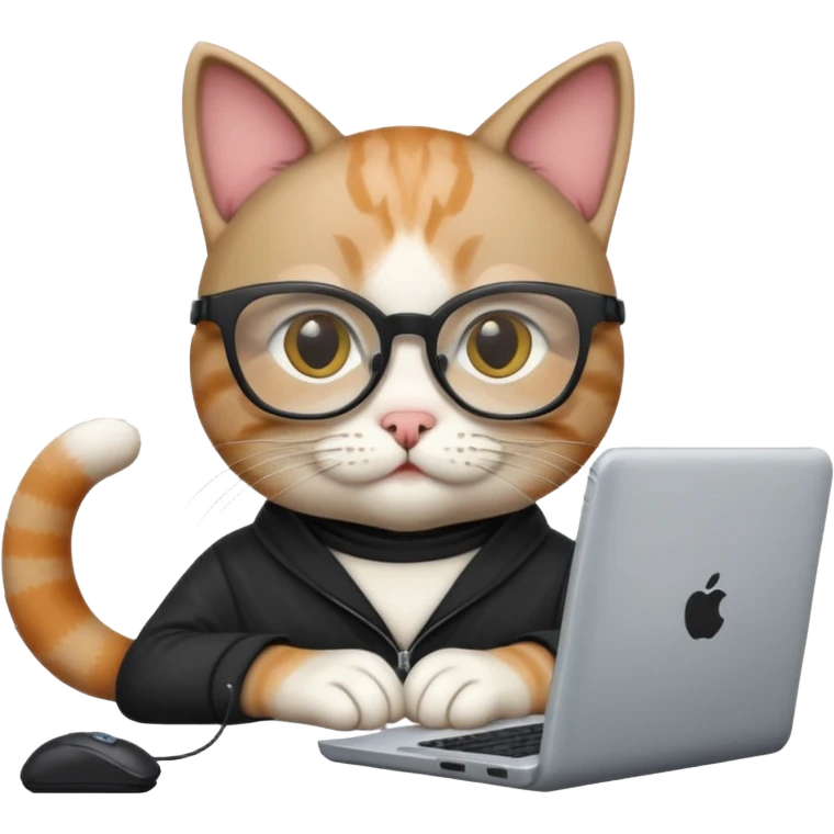  cat hacker emoji