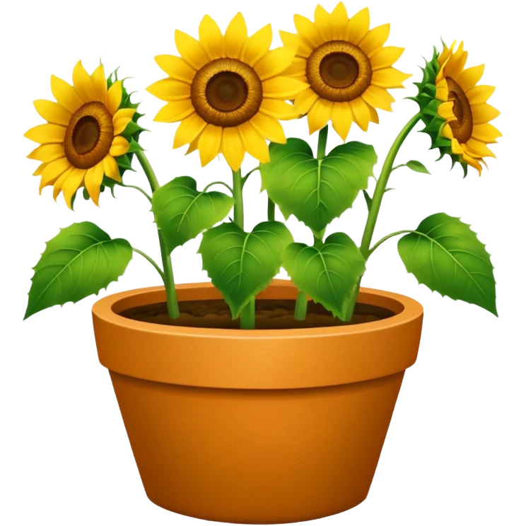 sunflowers pot emoji