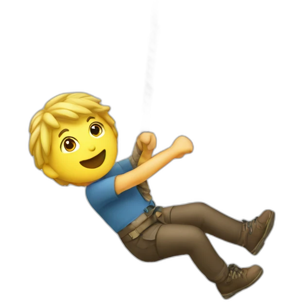 tree rope jumping emoji