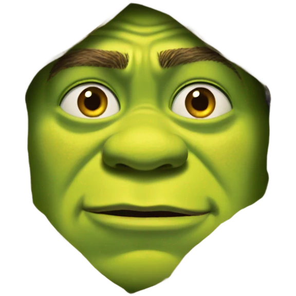 Shrek hiding  emoji