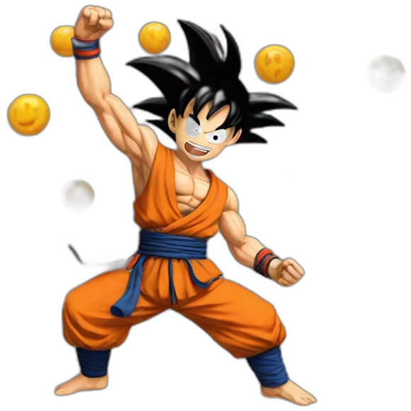 Dancing Goku emoji