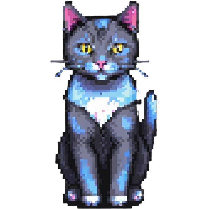 dark gray cat emoji