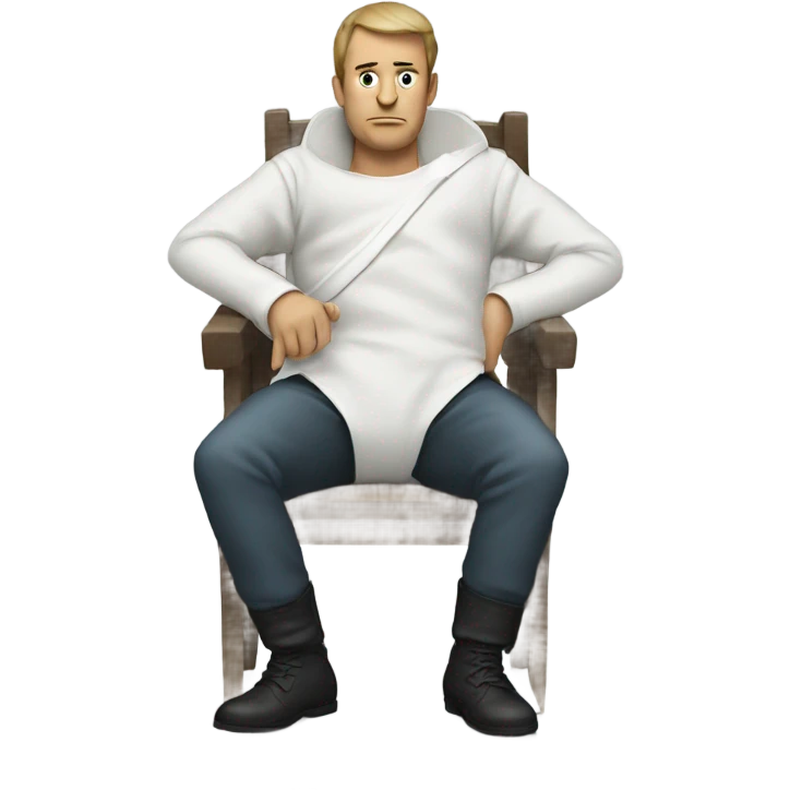 Man sitted in a Straitjacket emoji