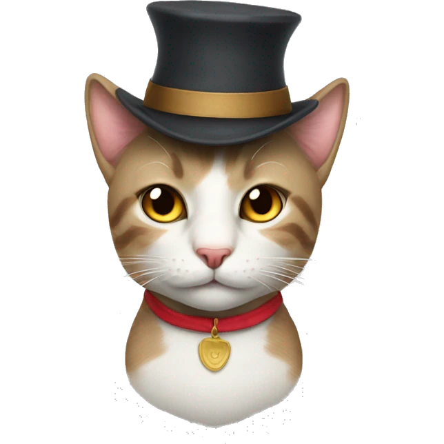 Cat with hat emoji