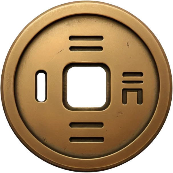 an old chinese coin emoji