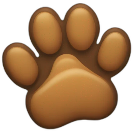 dog paw emoji