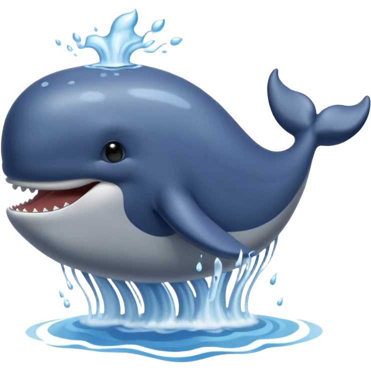 Water Spouting Whale emoji
