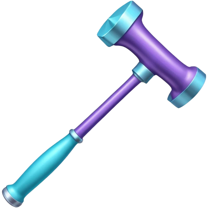 glitter purple and cian hammer ban emoji