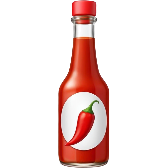 Hot chili sauce bottle emoji