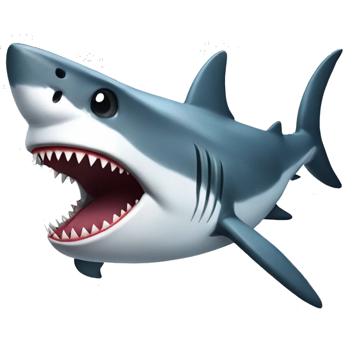 shark with a grill emoji