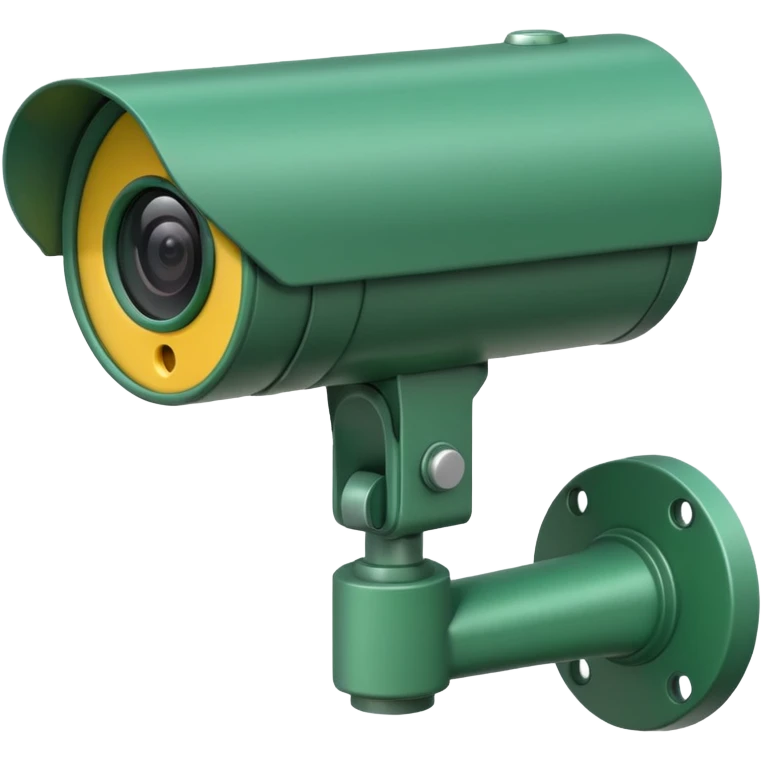 Green CCTV camera facing left  emoji