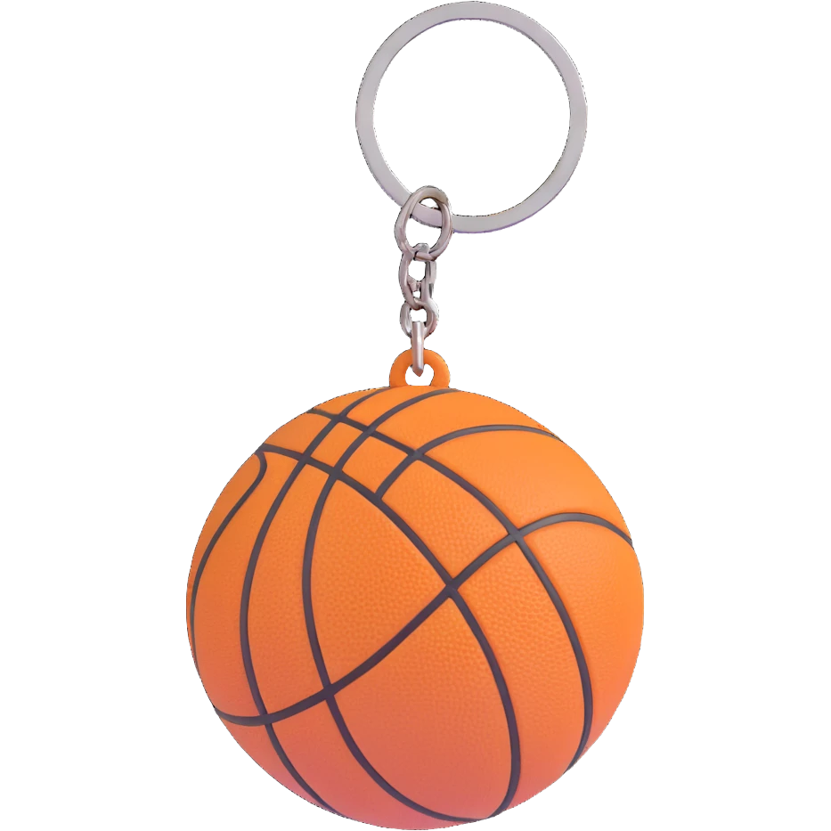 basketball keyring emoji