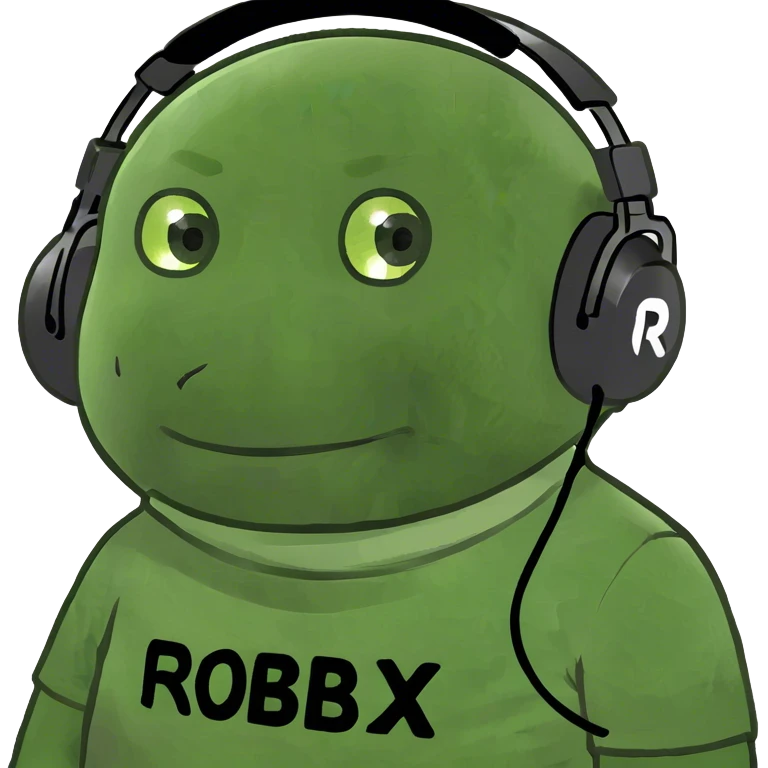A guy playing Roblox emoji