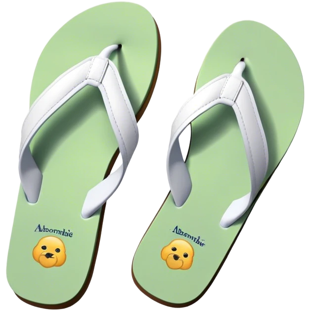 Abercrombie & Fitch Y2K flip flops emoji