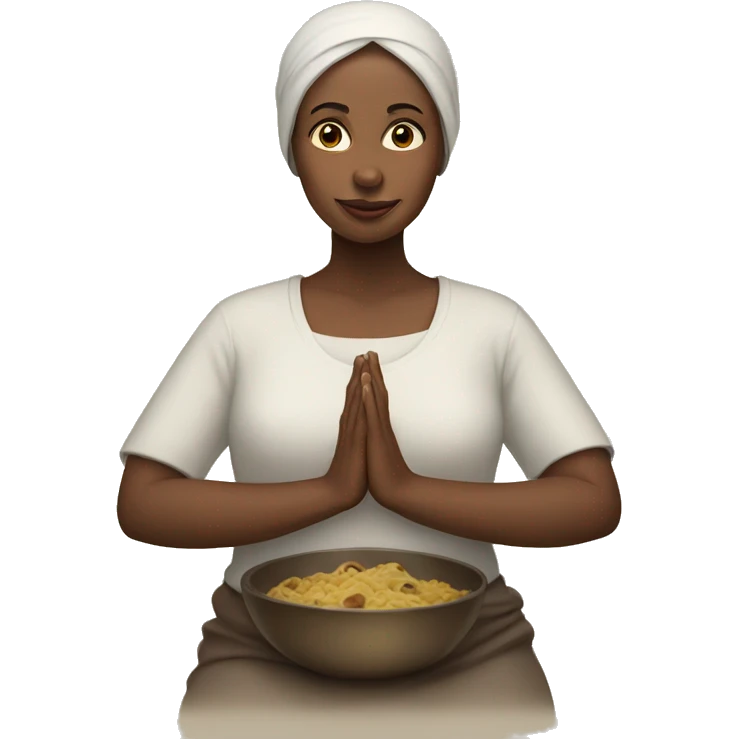 fasting woman emoji