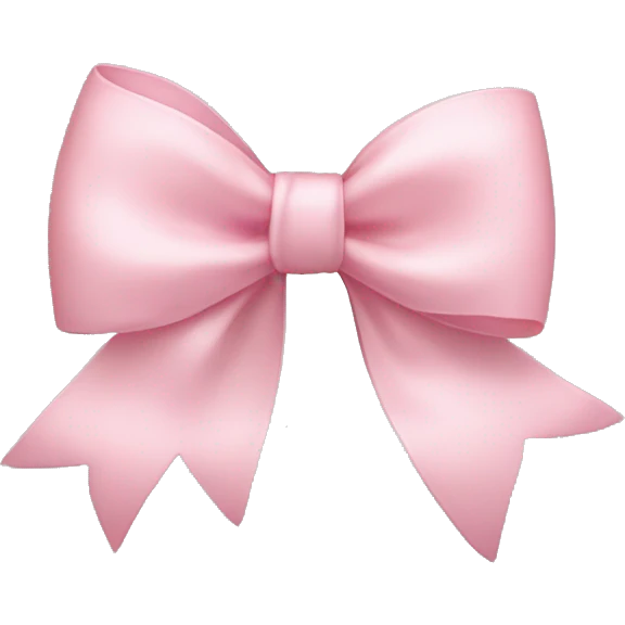 Cute light pink bow  emoji
