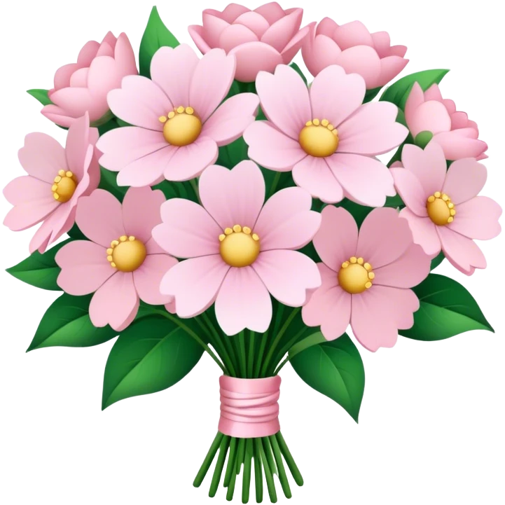 pale pink flower bouquet 🌸 emoji