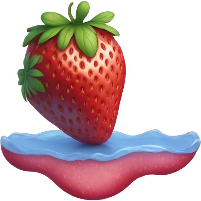 Strawberry tanghulu  emoji