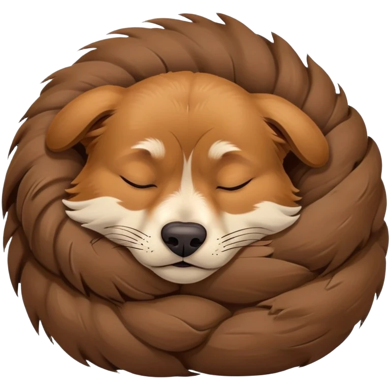 Mad dog sleeping emoji