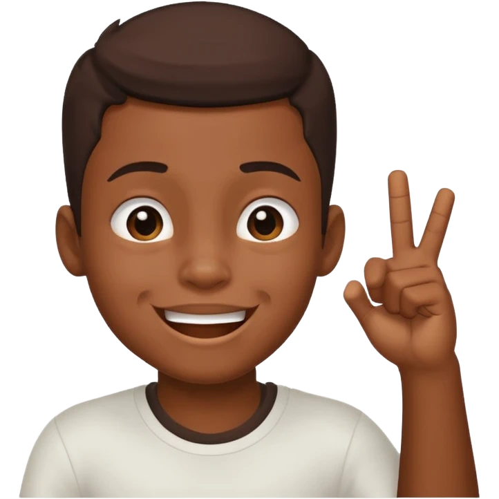 black boy winking and doing hang loose gesture emoji