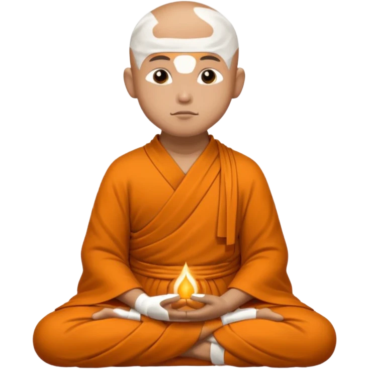 monk meditating emoji