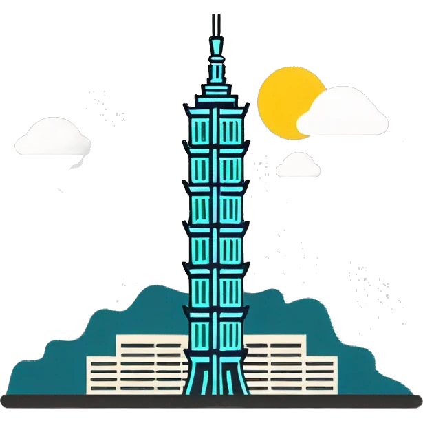 Taipei 101 tower emoji