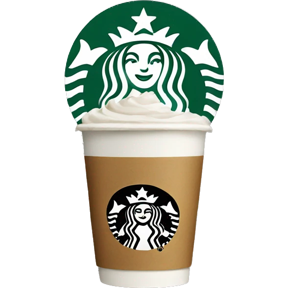 Starbucks coffee emoji