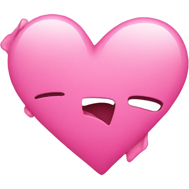 broken heart but the color pink  emoji